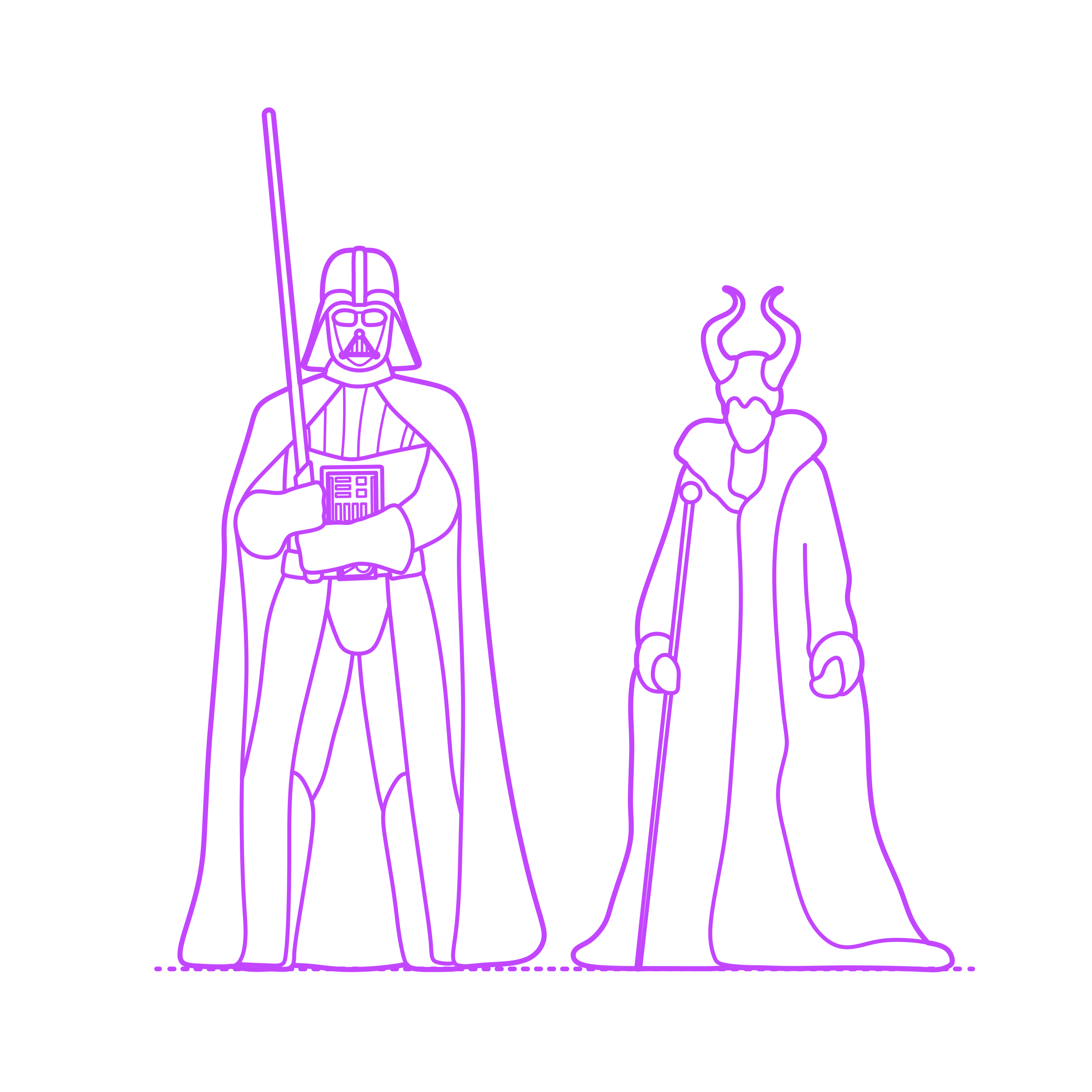 Pop Culture Elements Villains Outline Svg File Free Vectors